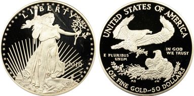 2010-W $50 Gold Eagle First Strike PR66DCAM