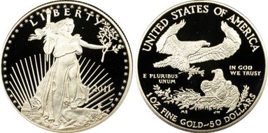 2011-W $50 Gold Eagle First Strike PR69DCAM