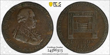 1795 1/2P Washington - Grate Small Buttons, RE AU55BN