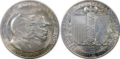 1936 50C Gettysburg MS65