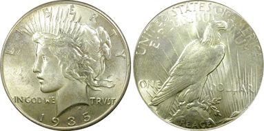 1935 $1 MS64