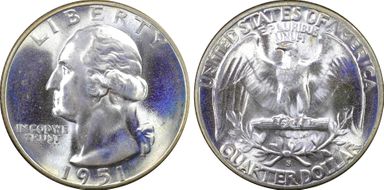 1951-S 25C MS67