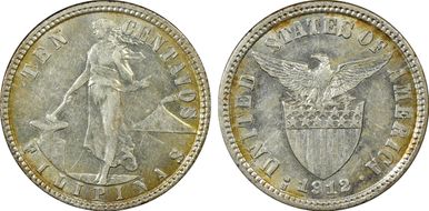 1912-S 10C AU55
