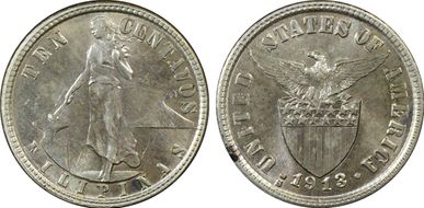 1913-S 10C MS64
