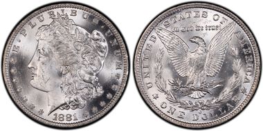 1881-O $1 MS64