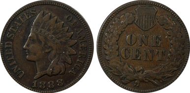 1888 1C VF35BN