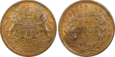 1853(C) 1/2 Pc SW-3.84 MS63RB