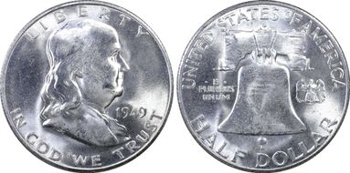 1949-S 50C MS63