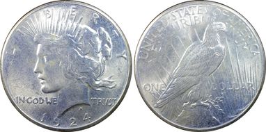 1924-S $1 MS62