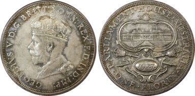 1927(m) Florin Canberra  KM-31 MS65