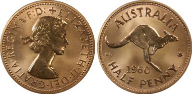 1960 Y. (p) 1/2D PR65RD