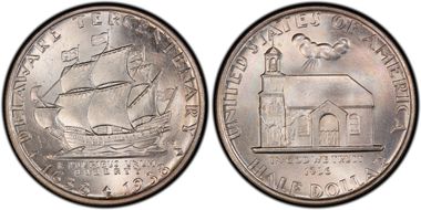 1936 50C Delaware MS66+