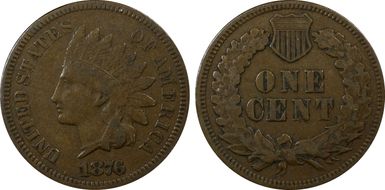 1876 1C VF35BN