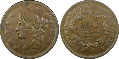 1839 1C Head of 1838 XF45BN