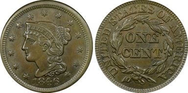 1846 1C Small Date N1BN