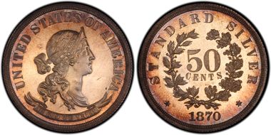 1870 50C J-981 PR64+ CAM