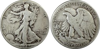 1947-D 50C VG10