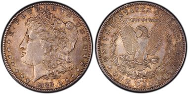 1889-CC $1 AU58