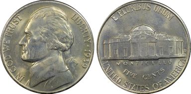 1939-D 5C Reverse of 1940 MS66