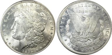1892 $1 MS63