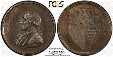 (1795) Penny Liberty and Security AU55BN