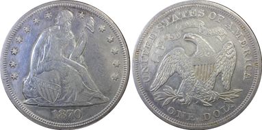 1870 $1 N1