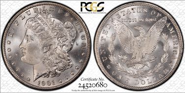 1901-O $1 MS66