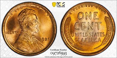 1921 1C MS68+ RD