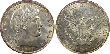 1892 50C MS63