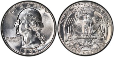 1956 25C Type B Reverse, FS-901 MS65
