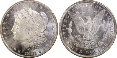 1881 $1 MS65+
