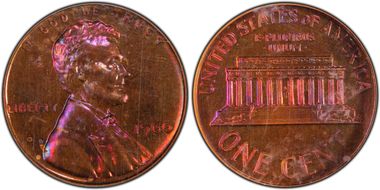 1960 1C Large Date PR65RB