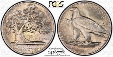 1935 50C Connecticut MS65