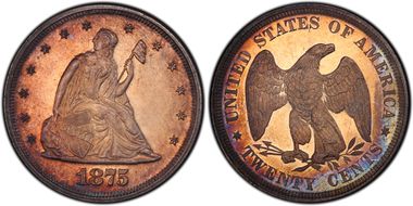 1875 20C PR65CAM