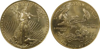1996 $25 Gold Eagle MS68