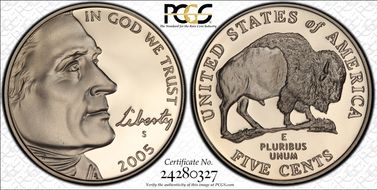 2005-S 5C Bison PR70DCAM