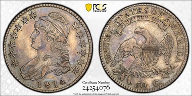 1814 50C O-108a, E/A VF35