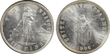1904-S 10C MS64