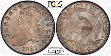 1821 50C MS62