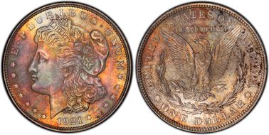 1921 $1 Morgan MS65
