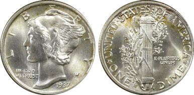 1937-S 10C DDO FS-101 MS65