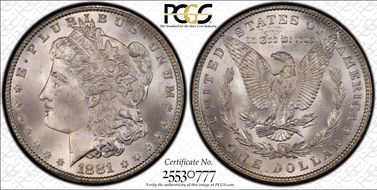 1881 $1 MS66