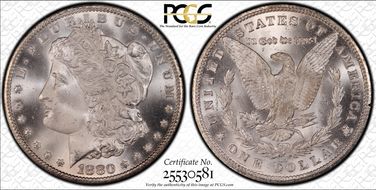1880-CC $1 8/High 7 MS67