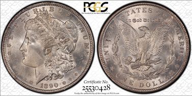 1890 $1 MS65