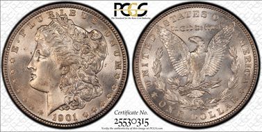 1901 $1 MS64