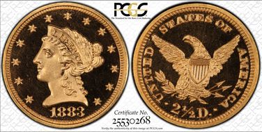 1883 $2.50 PR66DCAM