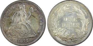 1877-CC 10C MS66