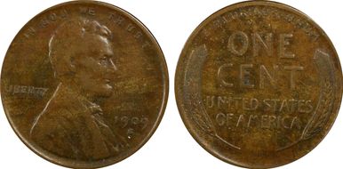 1909-S 1C Lincoln VF35BN