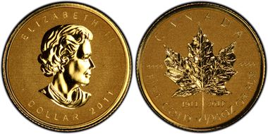 2011 $1 ML 100th Ans RCM Rev PR PR69