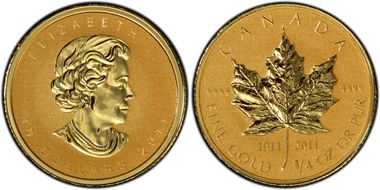 2011 $10 100th Ans RCM PR69